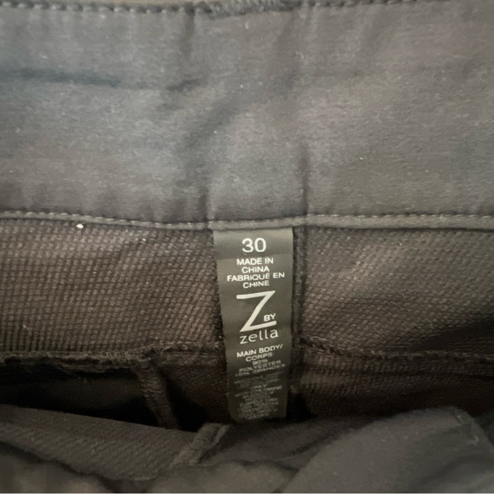 Z by Zella Classic Black thin athleisure golf pants size 30 inseam 31” - Picture 3 of 6